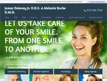 Tablet Screenshot of delaneydental.com